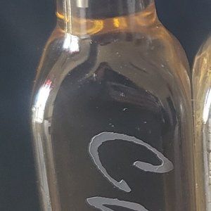 1 Glass syrup/ oil jars with monogram of what you want on it